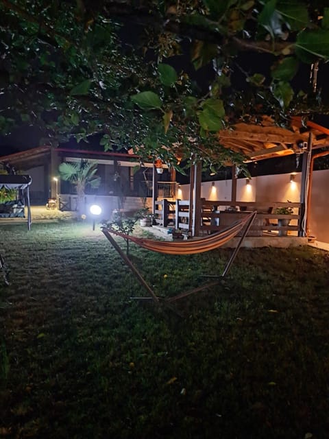 Patio, Night, Garden