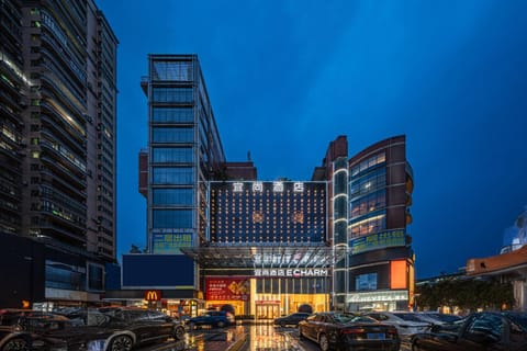 Property building, Night, Parking
