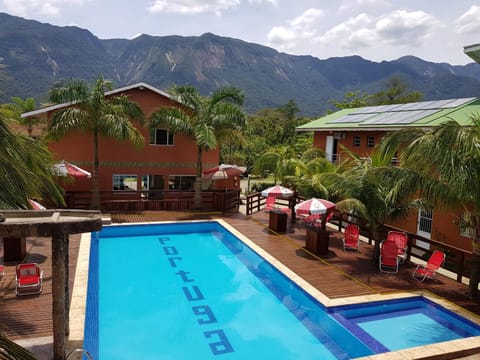 Natural landscape, Mountain view, Pool view, Swimming pool