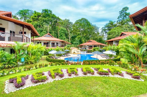 Property building, Natural landscape, Garden, Garden view, Pool view, Swimming pool