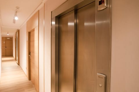 Property building, elevator