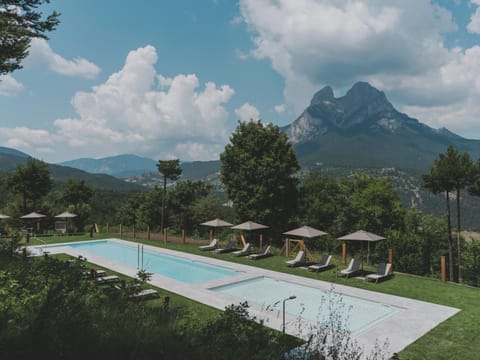 Natural landscape, Mountain view, Pool view