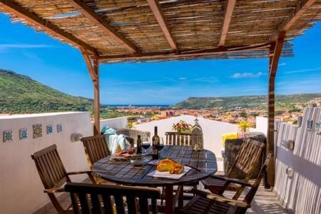 The Tower House with a gorgeous terrace House in Bosa
