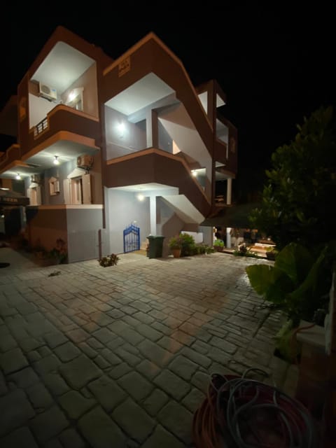 Property building, Patio, Night