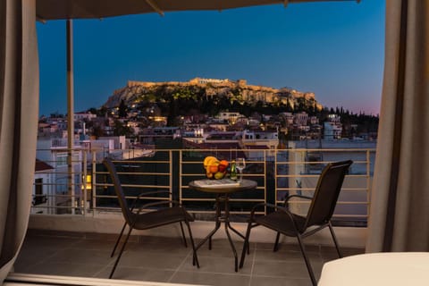 Night, Natural landscape, View (from property/room), Balcony/Terrace, City view, Landmark view, Mountain view