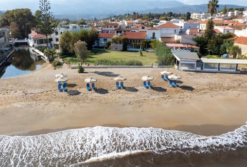 Property building, Bird's eye view, Beach, River view, sunbed