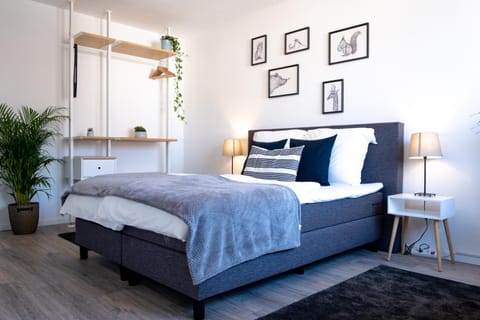Bed, Photo of the whole room, Decorative detail, Bedroom