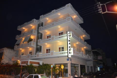 Property building, Night, Street view