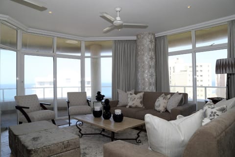 Living room, Seating area, Sea view