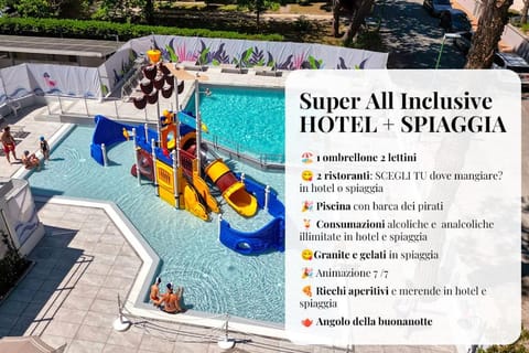 Text overlay, Swimming pool
