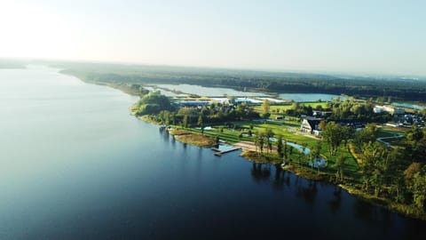 Property building, Natural landscape, Bird's eye view