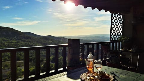 Natural landscape, Balcony/Terrace, Sunset