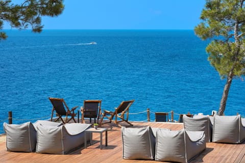 Natural landscape, Sea view, sunbed