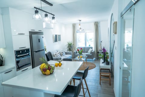 Kitchen or kitchenette, Living room, Dining area