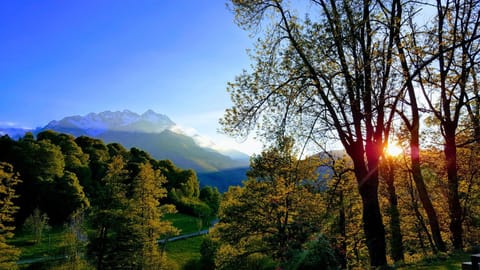 Hiking, On site, Mountain view, Sunset