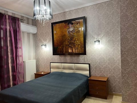 Bed, Photo of the whole room, Bedroom, air conditioner