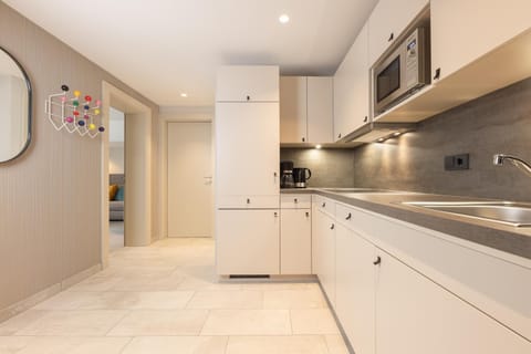 Living room, kitchen