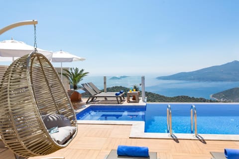 Balcony/Terrace, Pool view, Sea view, Swimming pool