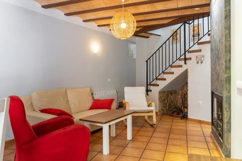 Living room, Dining area, flat iron
