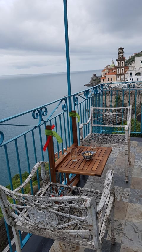 Patio, Bird's eye view, Winter, Balcony/Terrace, Balcony/Terrace, Decorative detail, On site, Landmark view, Sea view, Sea view, Sunset