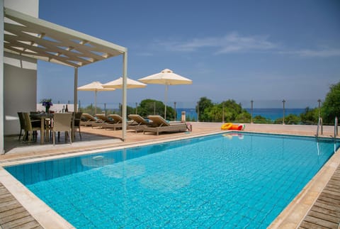 Patio, Sea view, Swimming pool