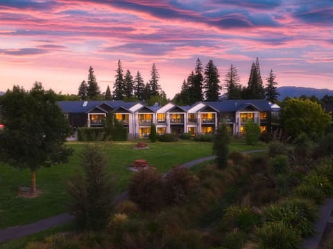 Property building, Garden, Sunset