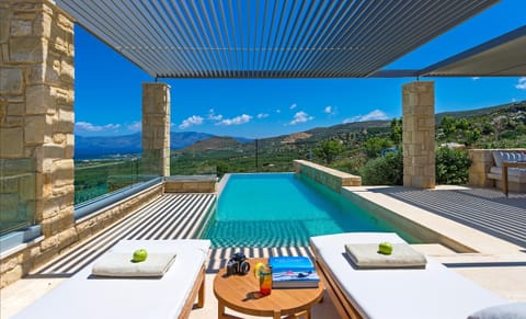 Swimming pool, sunbed