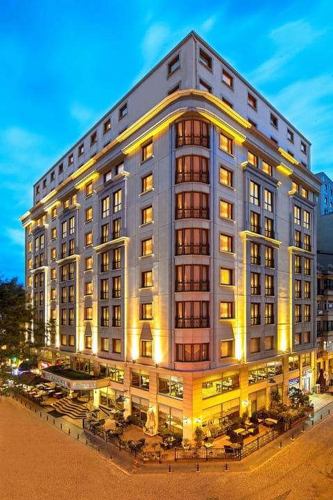 Property building, Night, Street view