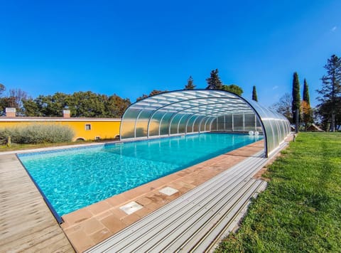 Spring, Garden, Swimming pool, sunbed