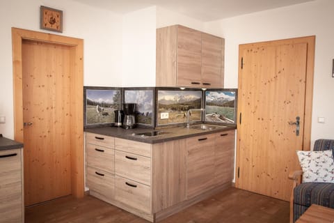 Coffee/tea facilities, Kitchen or kitchenette, stove