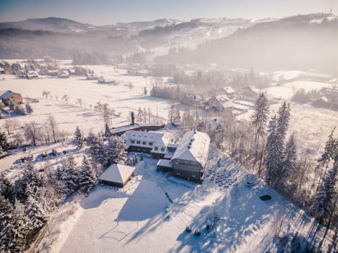 Property building, Day, Winter, Mountain view