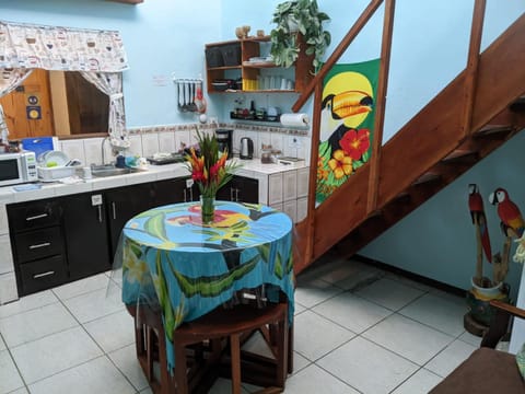 Living room, Communal kitchen