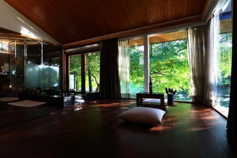 Sauna, Coffee/tea facilities, Living room, Dining area, Mountain view