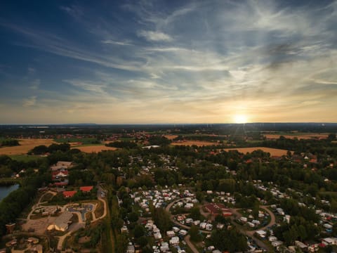 Natural landscape, Bird's eye view, Sunset