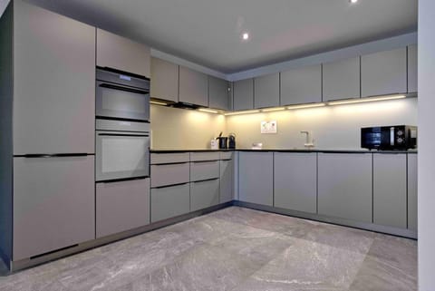 microwave, oven, stove, kitchen, air conditioner