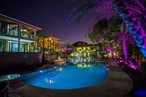 Night, Swimming pool, Swimming pool