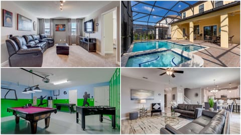 Patio, Living room, Seating area, Pool view, Swimming pool, sunbed