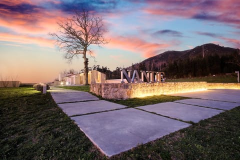 Garden view, Sunset