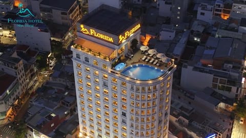 Property building, Night, Bird's eye view, Location