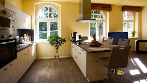 Day, Kitchen or kitchenette, Seating area, minibar, pet friendly, stove, kitchen