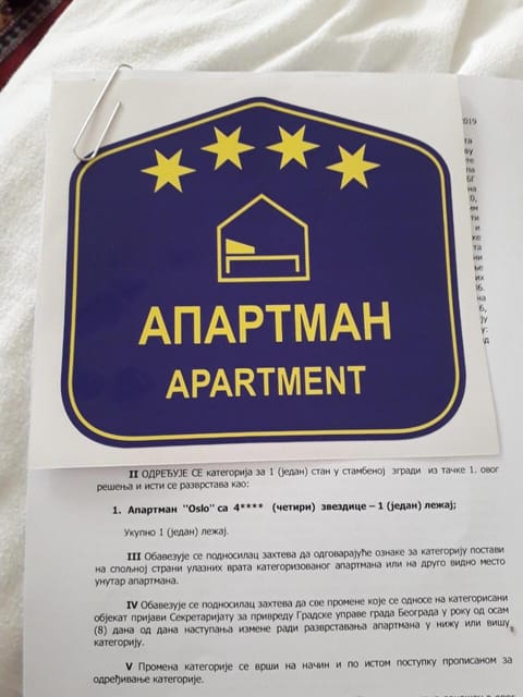 Apartman Oslo Apartment in Belgrade