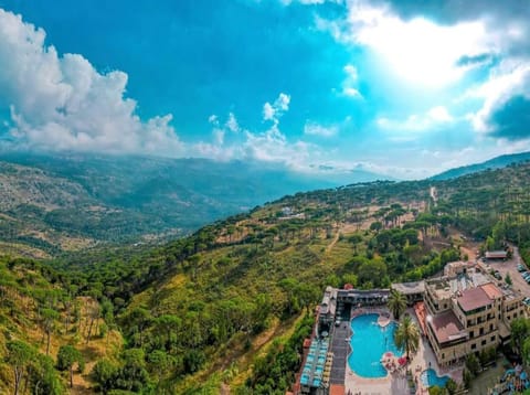 Nearby landmark, Day, Natural landscape, Bird's eye view, Mountain view, Pool view, Swimming pool