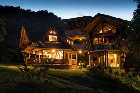 Restaurant/places to eat, Facade/entrance, Natural landscape, Garden view, Sunset