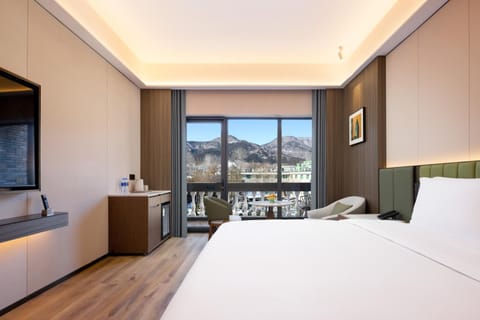 Bed, TV and multimedia, Balcony/Terrace, Photo of the whole room