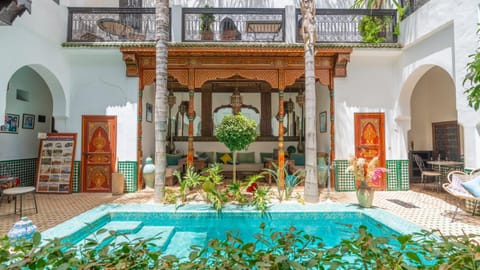 Property building, Patio, Day, Natural landscape, View (from property/room), Balcony/Terrace, Garden view, Pool view, Swimming pool
