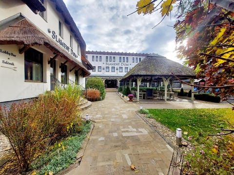 Property building, Garden, Autumn, Garden view