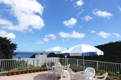 Property building, Natural landscape, View (from property/room), Balcony/Terrace, Mountain view, Sea view, Internal: Not applicable to any particular room