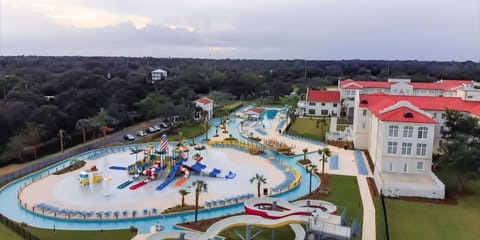 Spring, Bird's eye view, Summer, Aqua park, On site, Swimming pool, Family