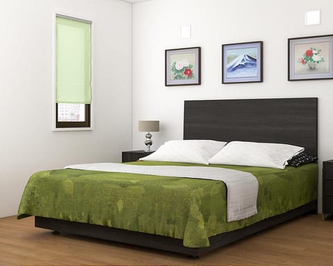 Bed, Photo of the whole room, Decorative detail, Bedroom