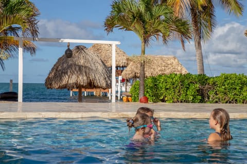 People, Beach, Sea view, Swimming pool